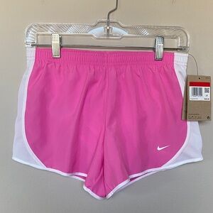 Nike Pink and White Running Shorts